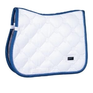 Equestrian Stockholm Schabracke Blue Meadow white blue meadow full VS - 1